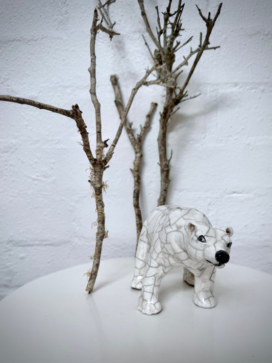 Standing Raku Papa Polar Bear