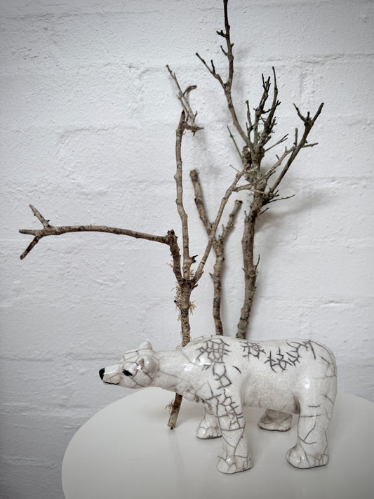 Standing Raku Papa Polar Bear
