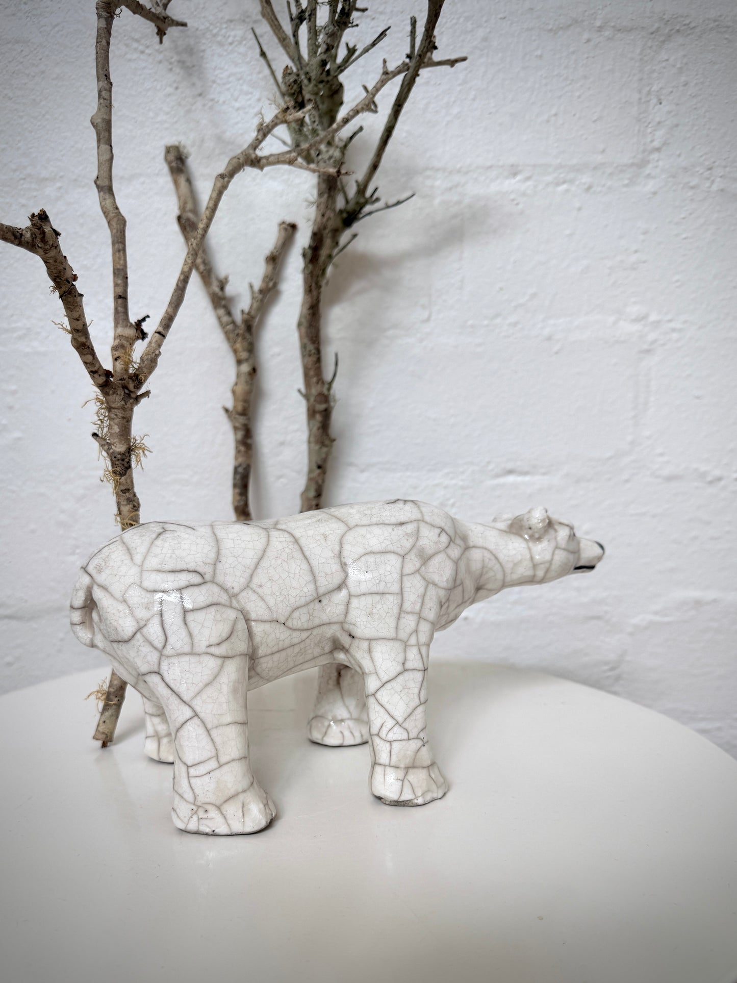 Standing Raku Papa Polar Bear