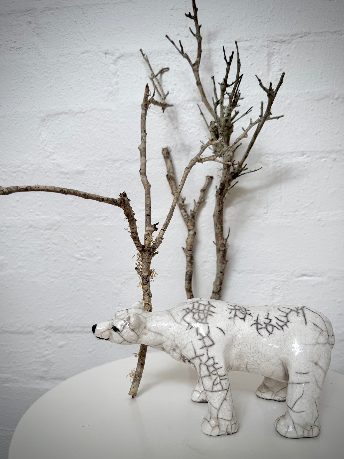 Standing Raku Papa Polar Bear