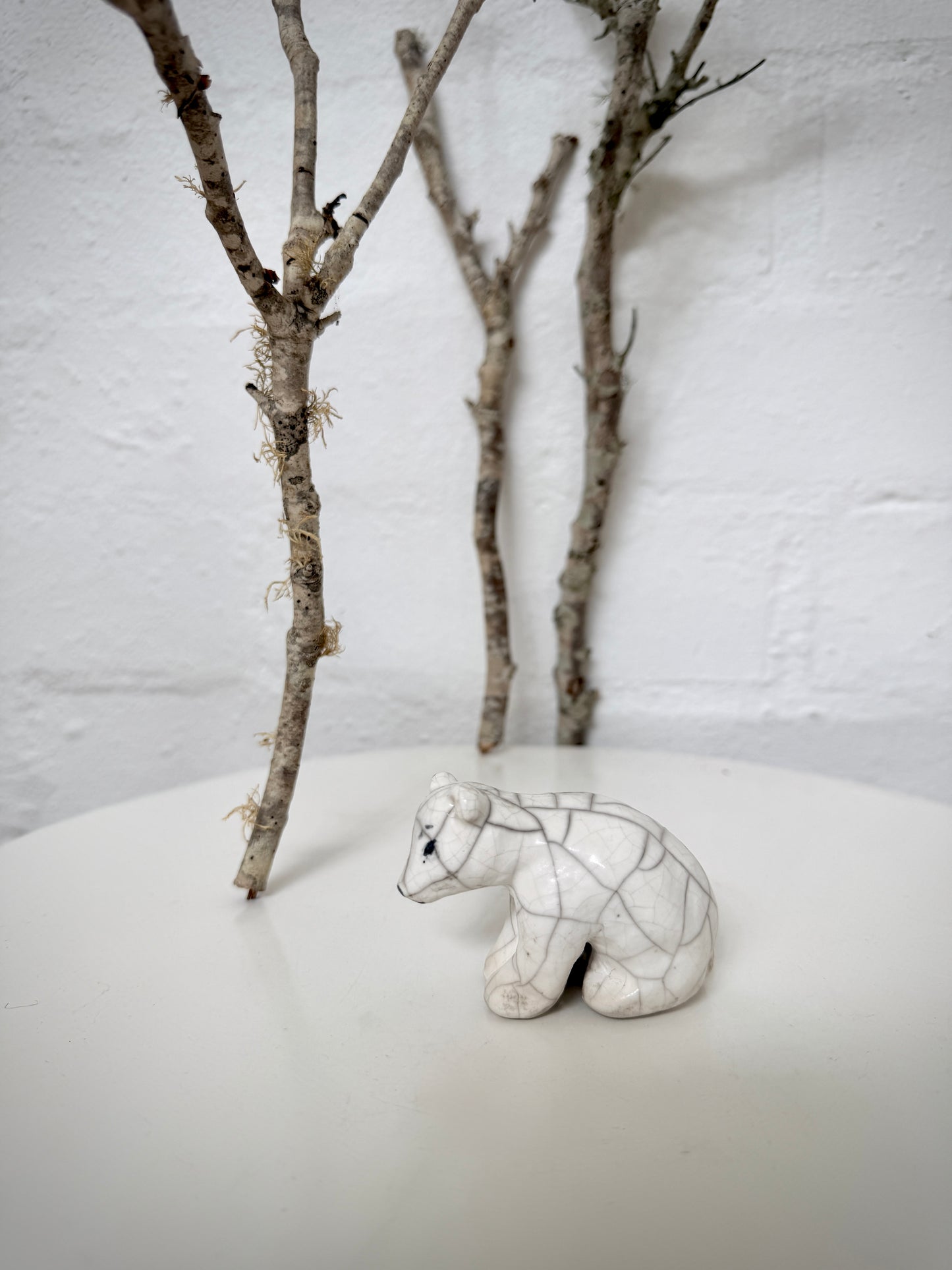Raku Baby Polar Bear