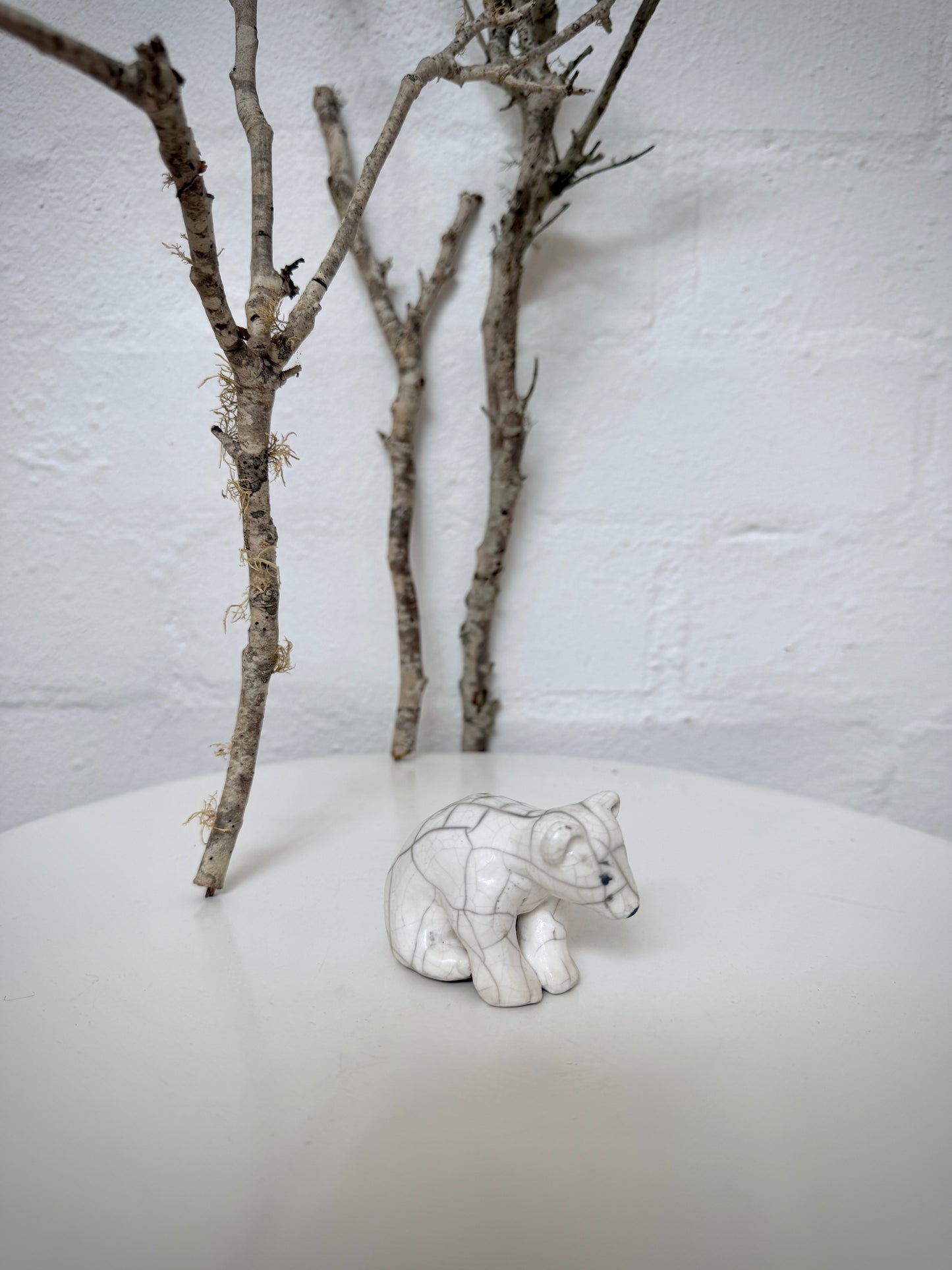 Raku Baby Polar Bear