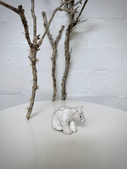 Raku Baby Polar Bear