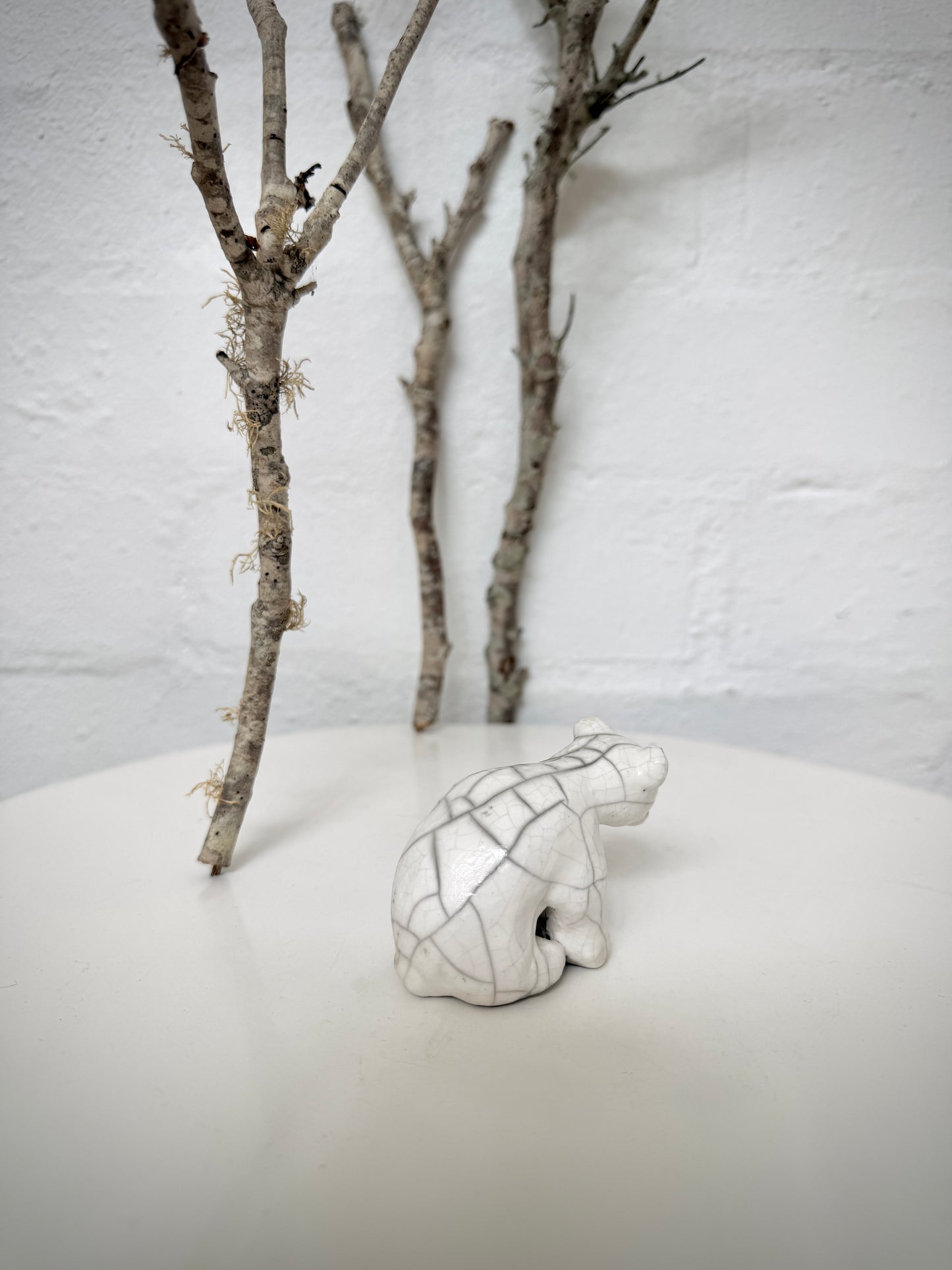 Raku Baby Polar Bear