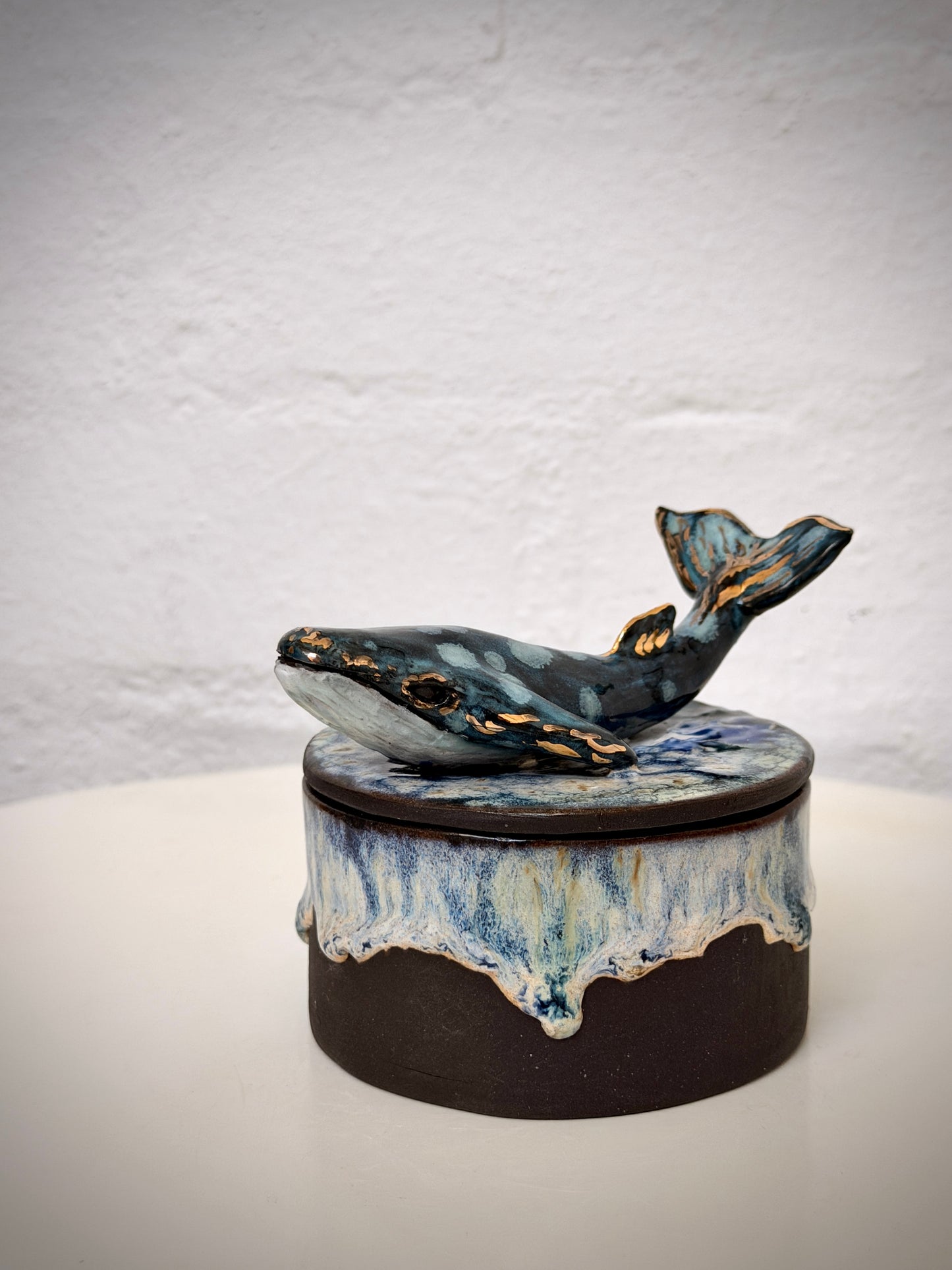 Whale keepsake Lidded Jewellery Box