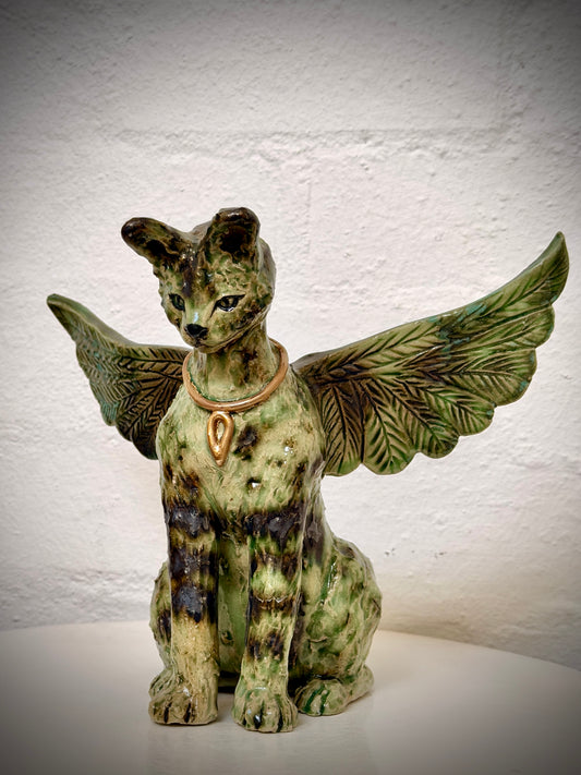 Winged Wild Serval Cat