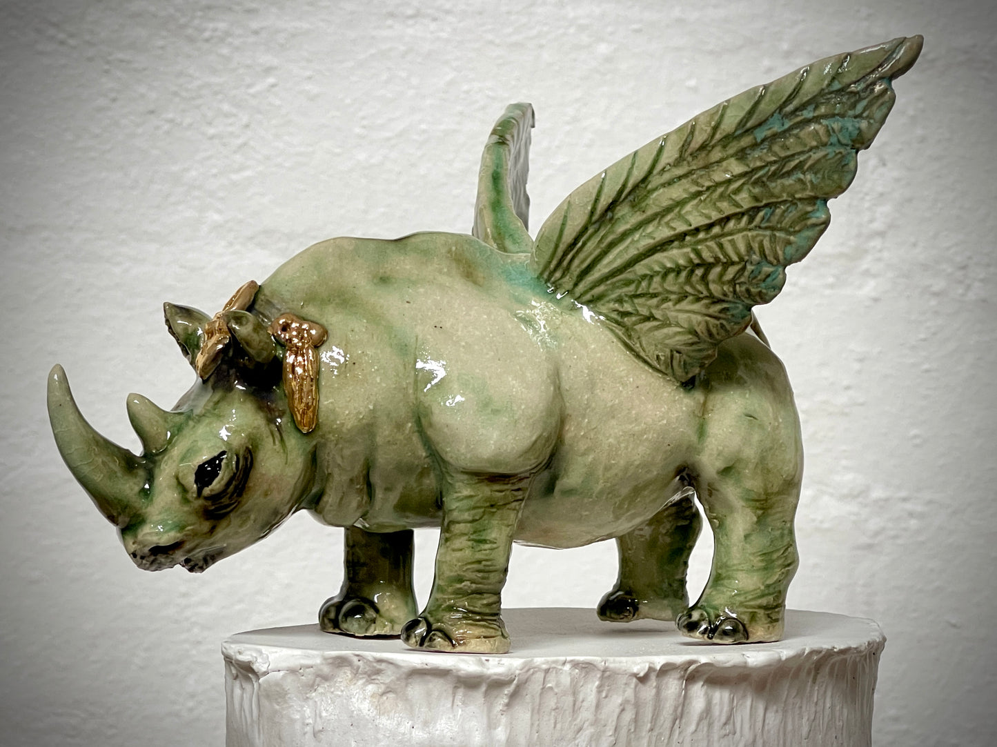 Winged White Rhinoceros