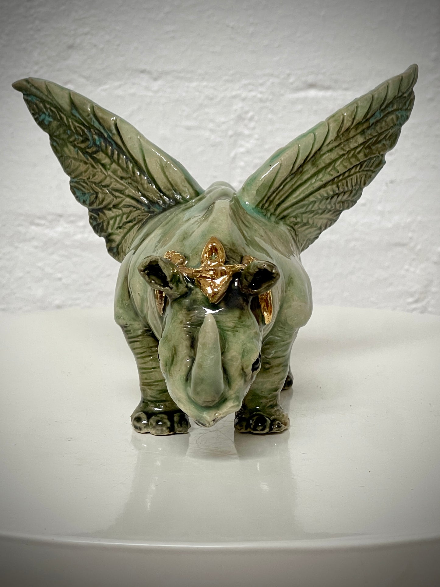 Winged White Rhinoceros
