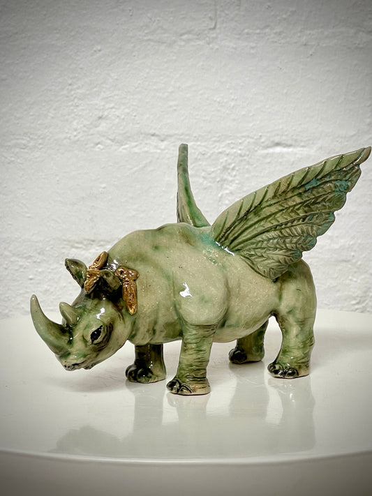 Winged White Rhinoceros