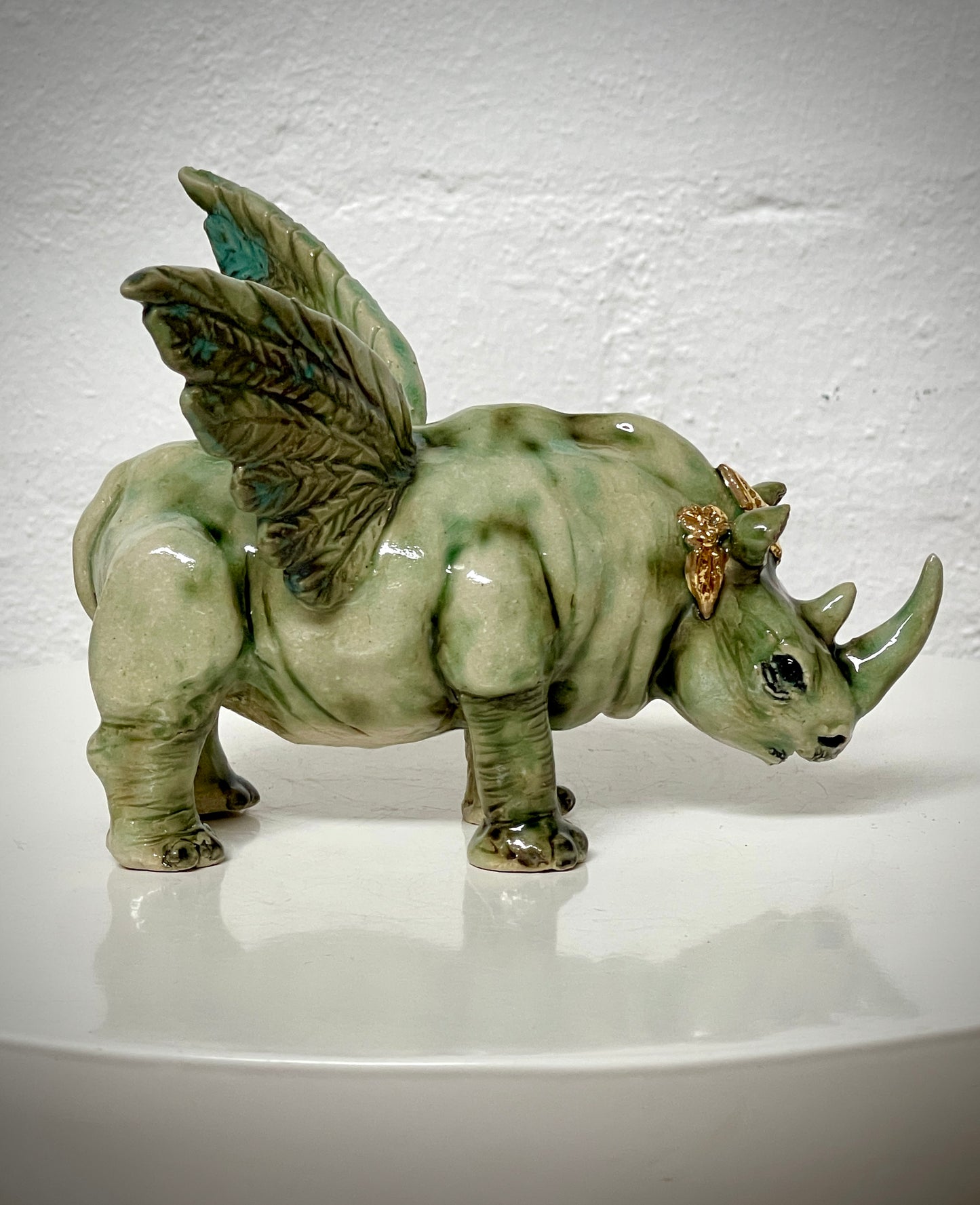 Winged White Rhinoceros